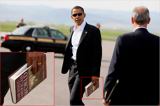 Obama is Anti-American Obama seen here reading up on his Jihad