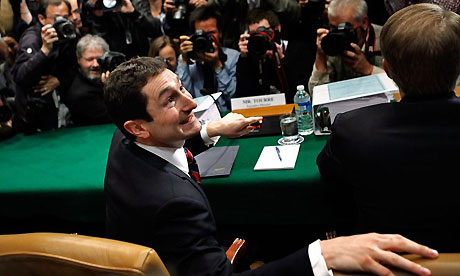 With a snicker, Fabrice Tourre lies to the Senate "Holy shit, they're buying it!"