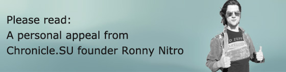 A personal appeal from Chronicle.SU founder Ronny "Wayne" Nitro A personal appeal from Chronicle.SU founder Ronny "Wayne" Nitro