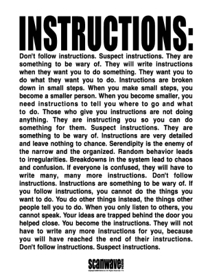instructions