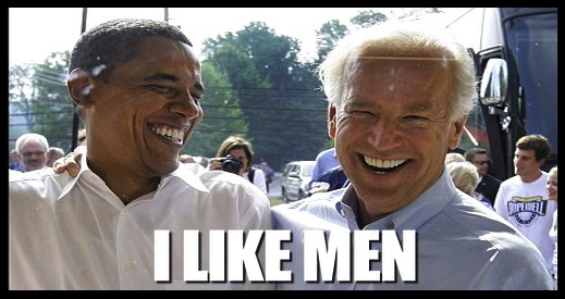 OBAMA BIDEN I LIKE MEN