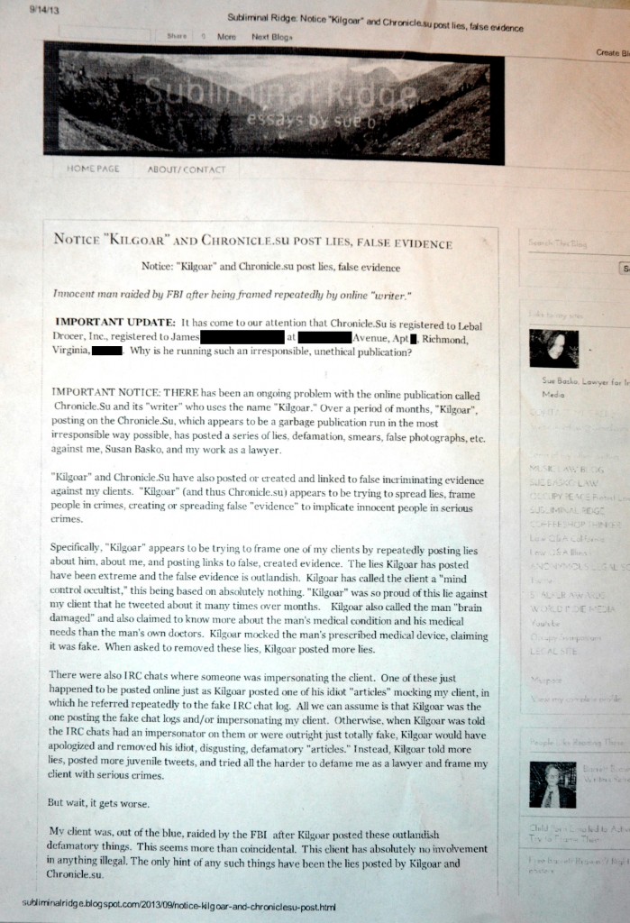 Basko Threatens the Chronicle [Part 1]